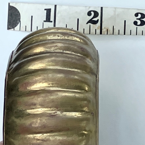 Vintage Wide Brass Indian Bracelet - Picture 5 of 6